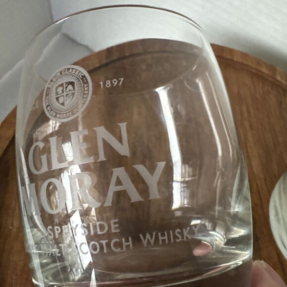Glen Moray Speyside Single Malt Scotch Whisky Rocks Low Ball Glasses Set of 2 - Picture 6 of 8